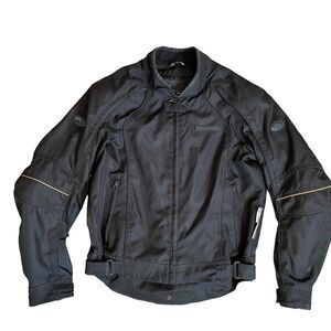 Fieldsheer Motorcycle Jacket Men's M Black Carbolex Armored Phoslite RainGuard
